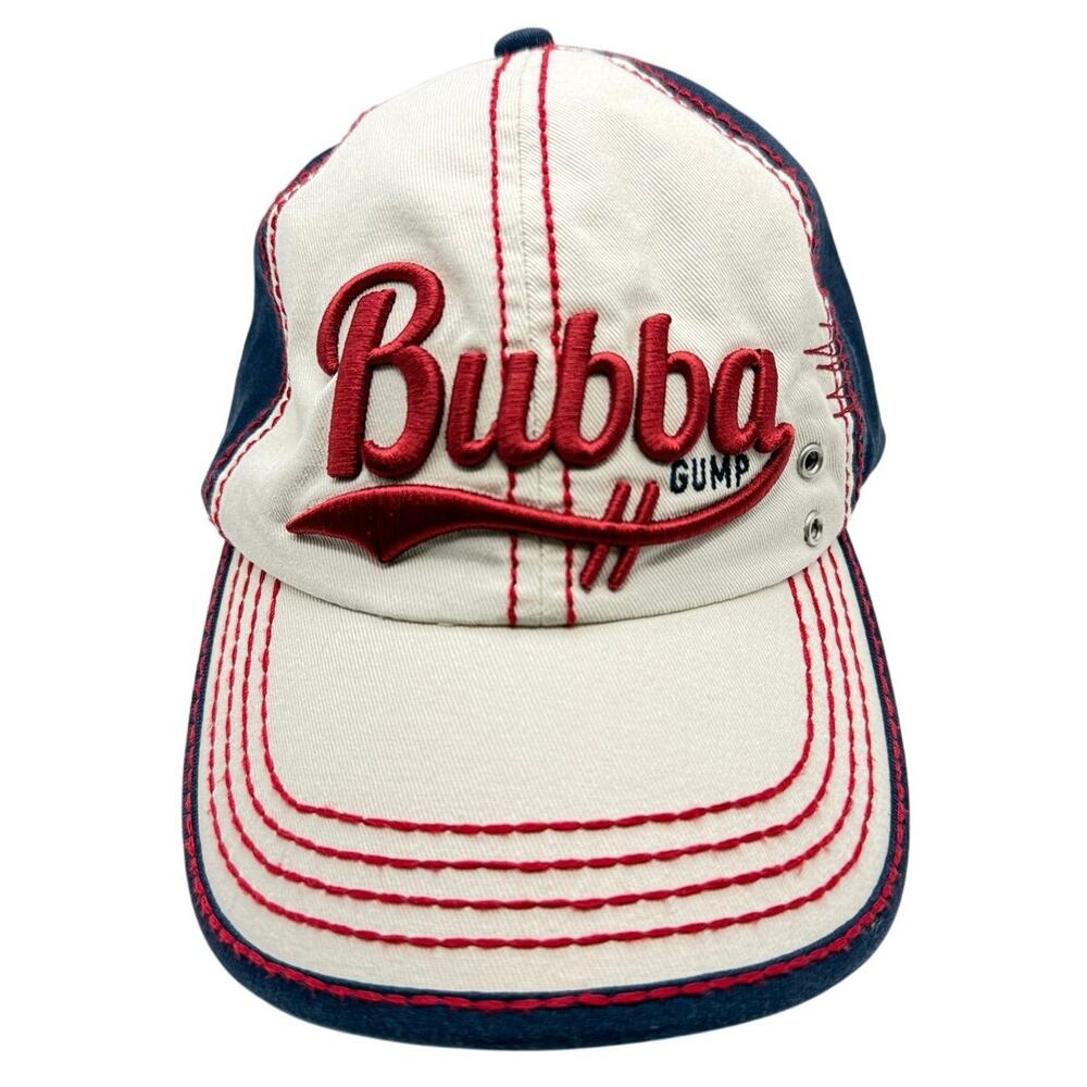 Bubba Gump Shrimp Co Hat Navy White Red Contrast Stitch Forrest Gump Movie Cap